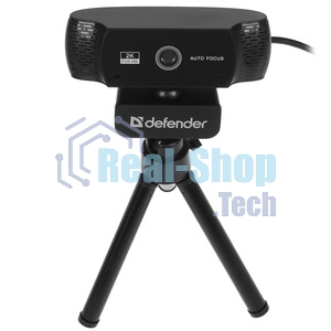 Веб-камера Defender G-lens 2591 2560x1440, 30 кадр/с, USB, микрофон, крепление на мониторе