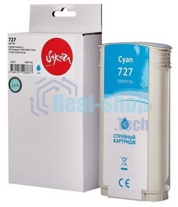Картридж струйный Sakura B3P19A (№727 Cyan) для HP, голубой, 130 мл.