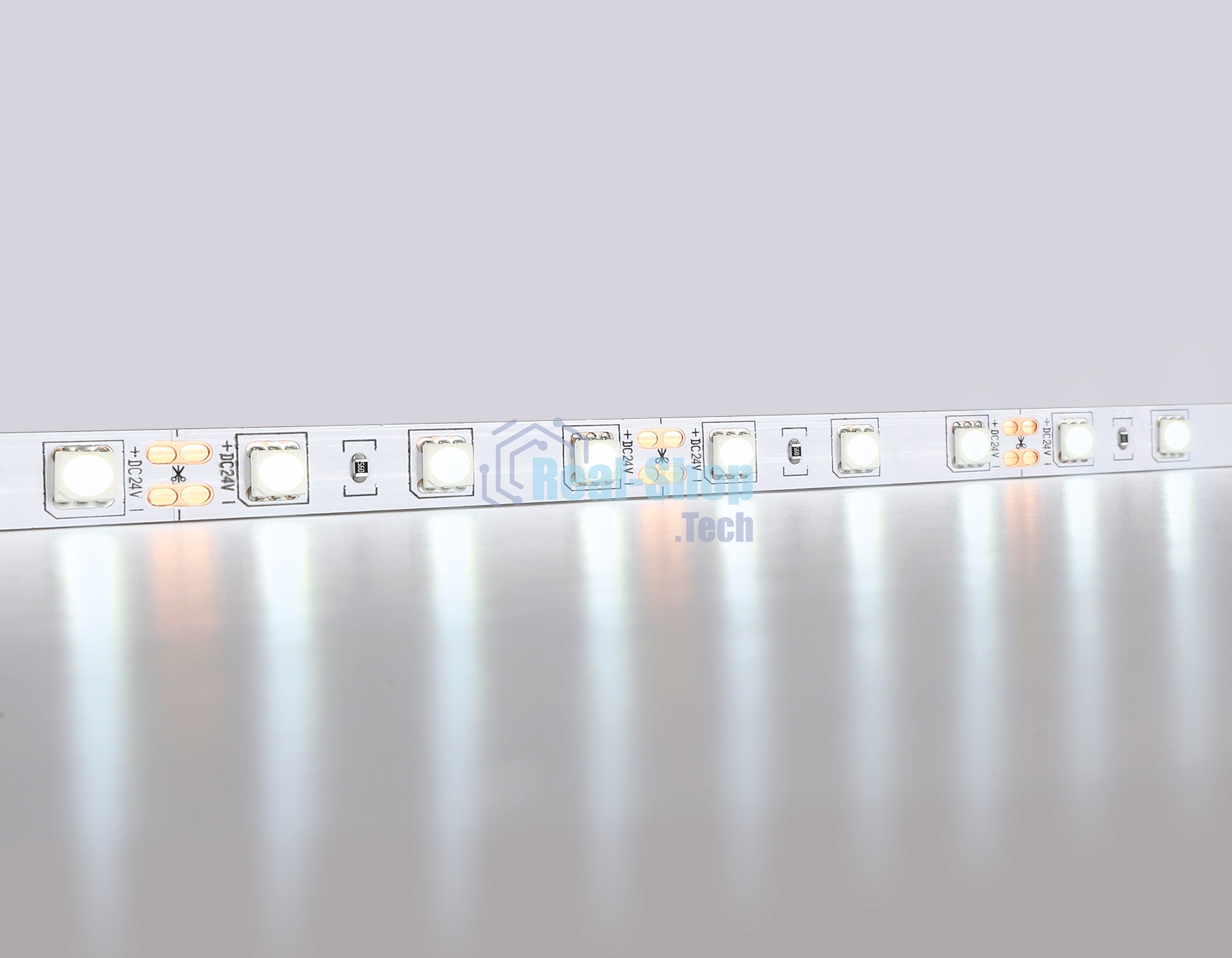 Светодиодная лента Ambrella light GS4003 5050 60Led/ 14.4W m/ 24V IP20 6500K/ 5000*10*1.87mm (2 конт.)