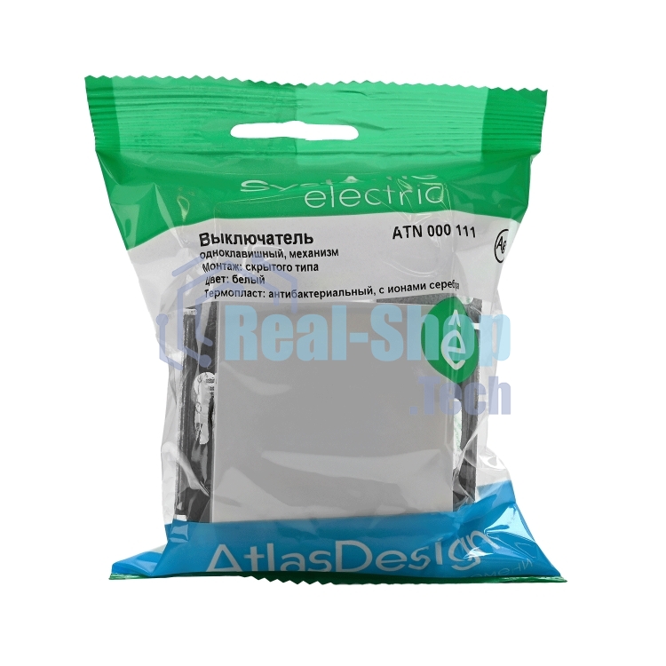 Механизм выключателя 1-кл. AtlasDesign (сх.1) 10АХ бел. SchE ATN000111