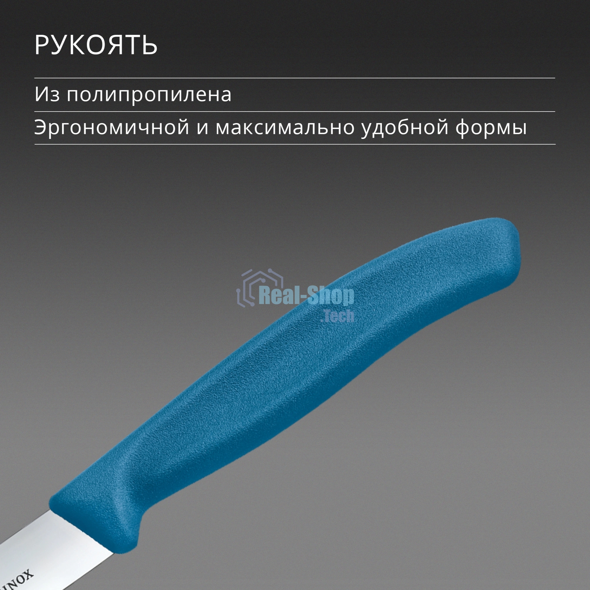 Нож кухонный Victorinox Swiss Classic (6.7702.C1) для овощей лезв. 100 мм прямая заточка синий
