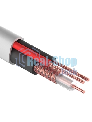 Кабель Rexant КВК-В-2+2x0,75 мм² (Cu/Cu) белый (бухта 200 м) 01-4101-1