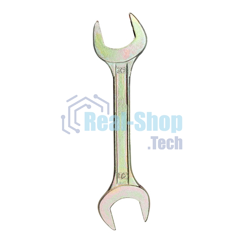 Ключ гаечный рожковый Rexant 30х32 мм, желтый цинк