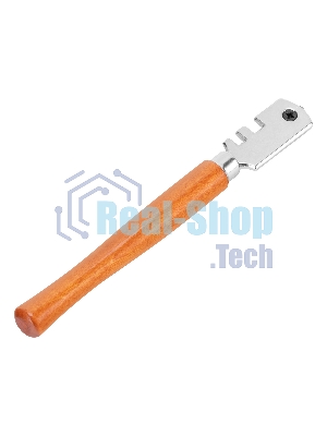 Стеклорез 6-роликовый с деревянной рукояткой Sparta