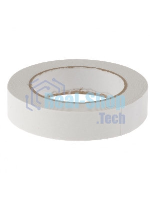 Лента клейкая Matrix на вспененной основе, двусторонняя, белая, 25 мм х 5 м