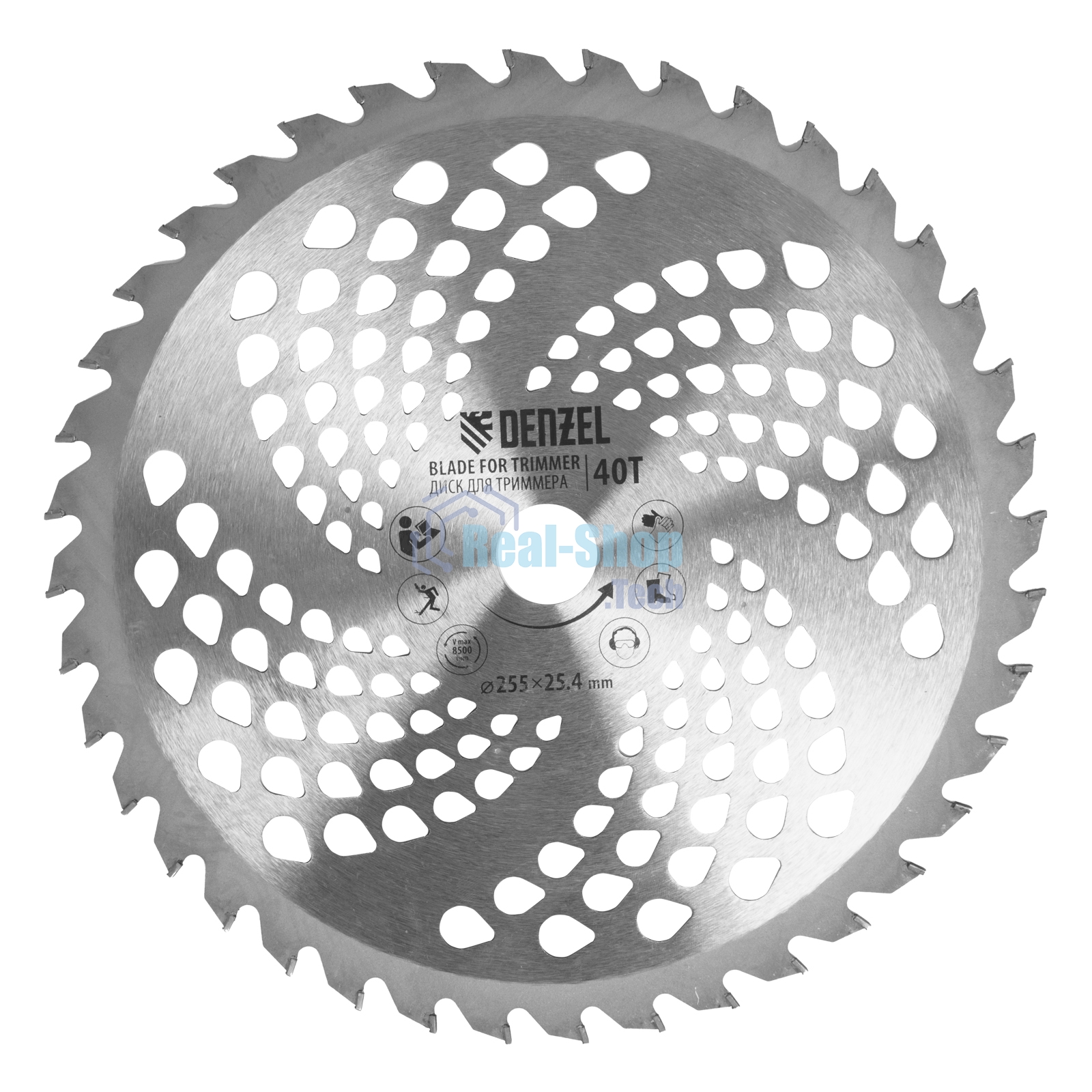 Триммер бензиновый Denzel DT-52E, 52 см3, неразъемная штанга, электростартер, состоит из 2 частей