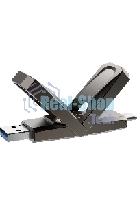 Флешка USB Netac US5 256Gb USB 3.2+TypeC Solid State Flash, up to 550MB/500Mb/s