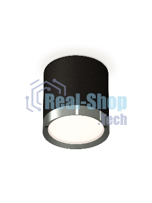 Светильник Ambrella Light XS8142006 SBK/PPH черный песок/графит полированный GX53 (C8142, N8133)