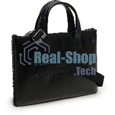 Деловая сумка Piquadro Blue Square CA6857B2/N с отделением для ноутбука черная натур.кожа