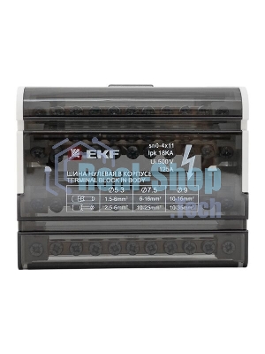 Шина нулевая в корпусе 4х11 EKF sn0-4x11