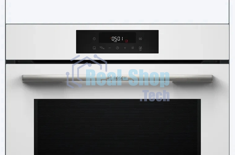 Духовой шкаф электрический Bosch HJG852YW0T Serie 6, 60 см, 66 л, белый,сенсорное управление, 8 режимов+AutoPilot 30(30 автоматических программ), LCD-дисплей, галогенное освещение, самоочистка EcoClean,Soft Open and Soft Close door,телескопические направляющие на 2 уровнях