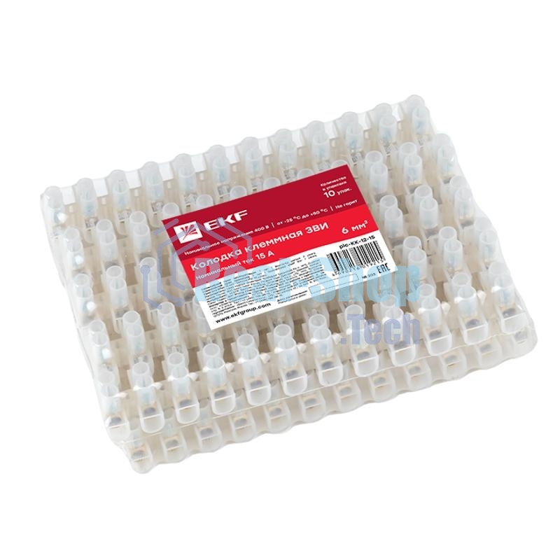 Колодка клеммная 12мм 15А EKF plc-KK-12-15