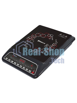 Плита настольная индукционная Sakura SA-7152Q 2000 Вт, индукционный нагревательный элемент, ЖК- дисплей