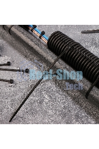 Хомут-стяжкa нейлоновая с тройным замком Rexant 400x4,8 мм, черная, упаковка 100 шт.