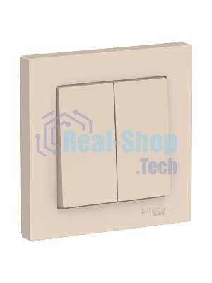 Выключатель 2-кл. AtlasDesign (сх.5) 10АХ в сборе беж. SchE ATN000252