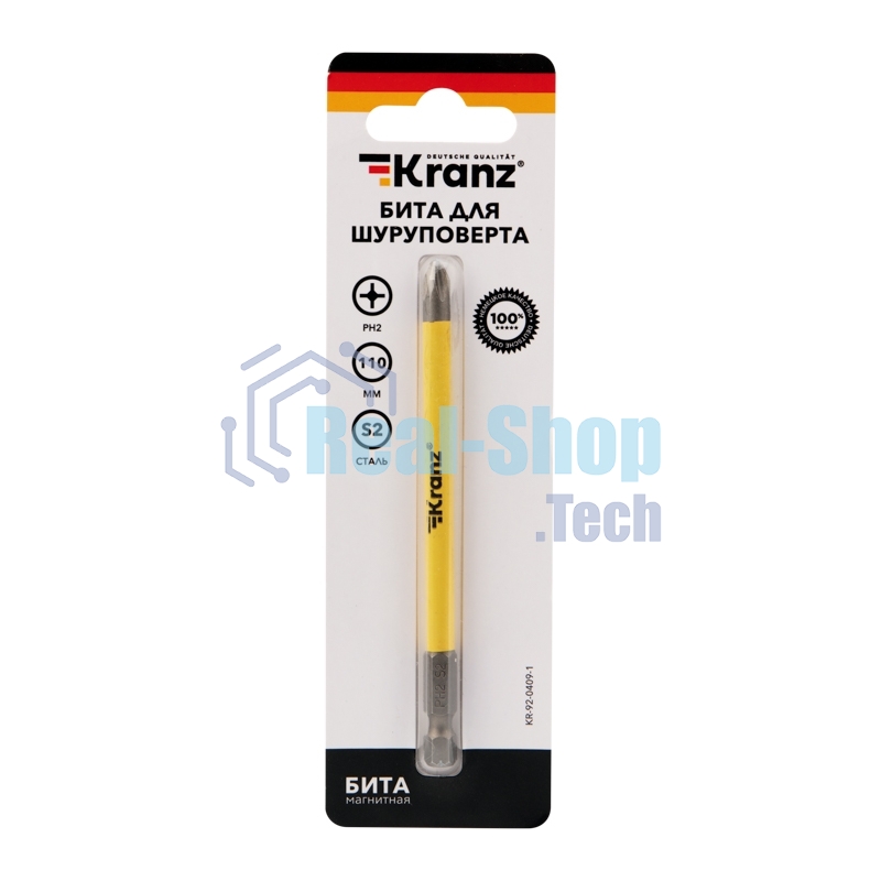 Бита для шуруповерта Kranz PH2х110 мм