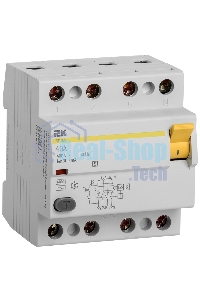 Выключатель дифференциального тока (УЗО) 4п 40А 300мА тип ACS ВД1-63S ИЭК MDV12-4-040-300