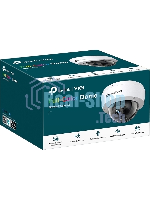 Камера видеонаблюдения цветная купольная IP-камера 4 Мп/ 4MP Full-Color Dome Network Camera