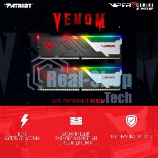 Оперативная память Patriot Viper Venom, DDR5, 32GB (2x16GB), 7400MHz, CL36, DIMM, с радиаторами, RGB, черный