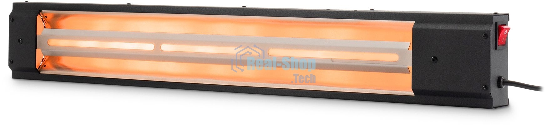 Обогреватель инфракрасный Starwind SHIRC-1010, черный, кварцевый, 1000 Вт, 18 м2