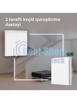 Выключатель умный Aqara Smart wall switch H1 ((with neutral, single rocker) WS-EUK03
