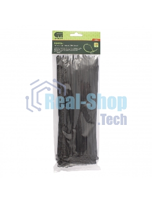 Хомуты Сибртех, 250 х 4,8 мм, пластиковые, черные, 100 шт. 45564