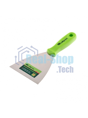 Шпательная лопатка из нержавеющей стали Сибртех, 100 мм, пластмассовая рукоятка