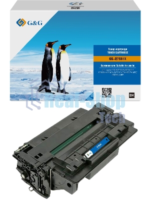 Картридж лазерный G&G GG-Q7551X черный (13000 стр.) для HP LJ P3005/M3027 MFP/M3027x MFP/M3035xs MFP