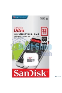 Флеш карта microSD 32Gb SanDisk microSDHC Class 10 Ultra UHS-I 100MB/s