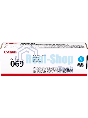 Картридж лазерный Canon 069C (5093C002) голубой (1900 стр.) для Canon MF752Cdw/754Cdw, LBP673Cdw