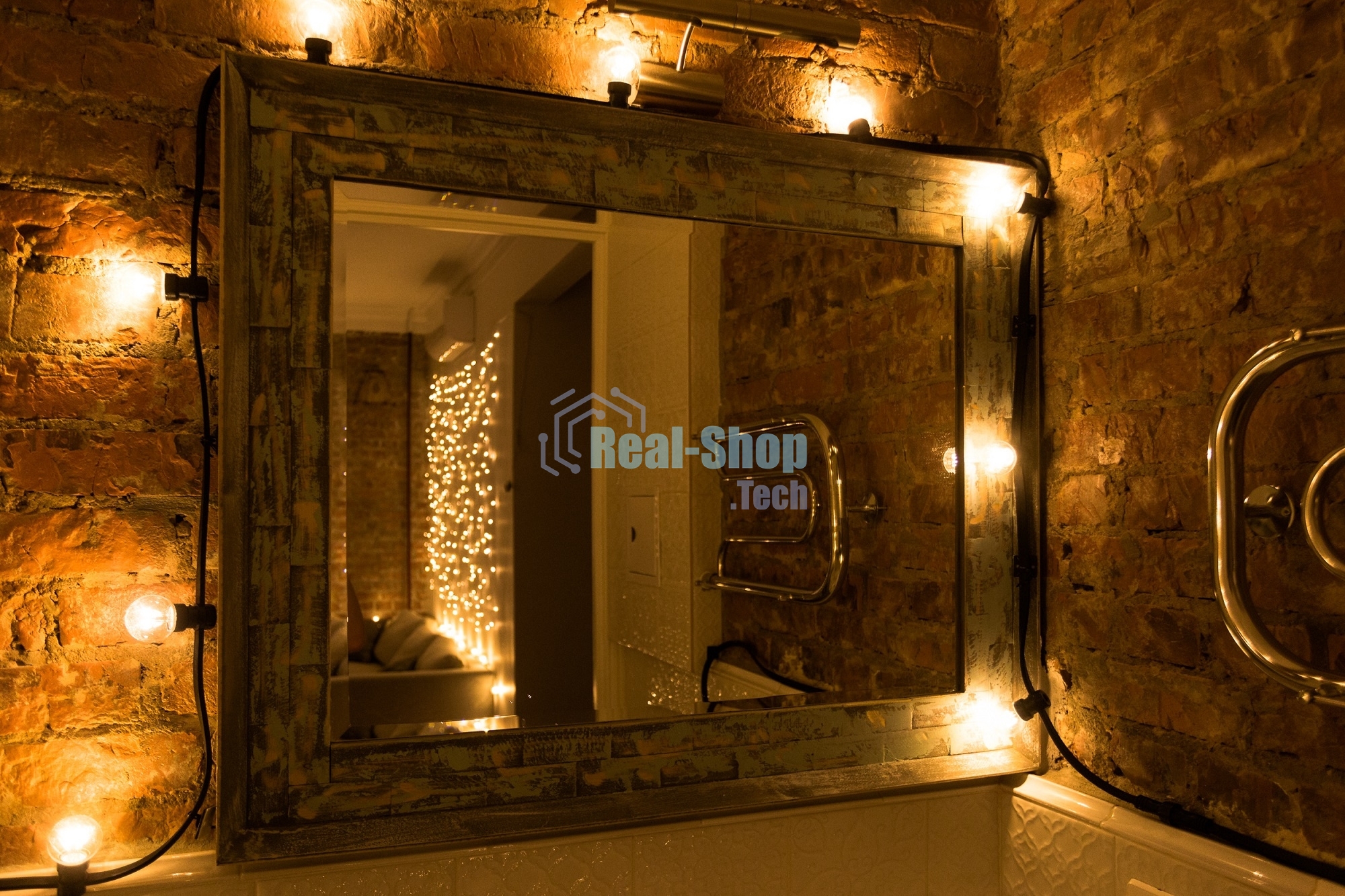 Гирлянда Neon-night LED Galaxy Bulb String 10м, черный каучук, 30 лампx6 LED теплый белый, влагостойкая IP65