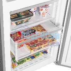 Холодильник Maunfeld MFF185NFBG бежевый двухкамерный инвертор 240/100л морозилка снизу, No Frost