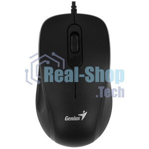 Мышь проводная Genius DX-101 черный, 1200 dpi, USB, кнопки - 3