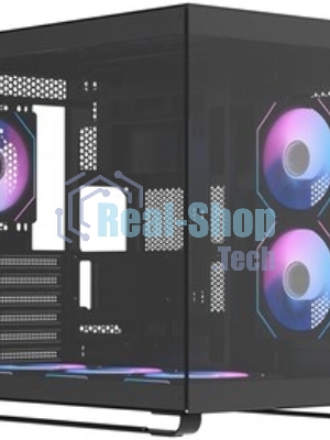 Компьютерный корпус Ocypus Iota C70 BK ARGB ATX/win/black/6 ARGB fans/no PSU/Tempered Glass
