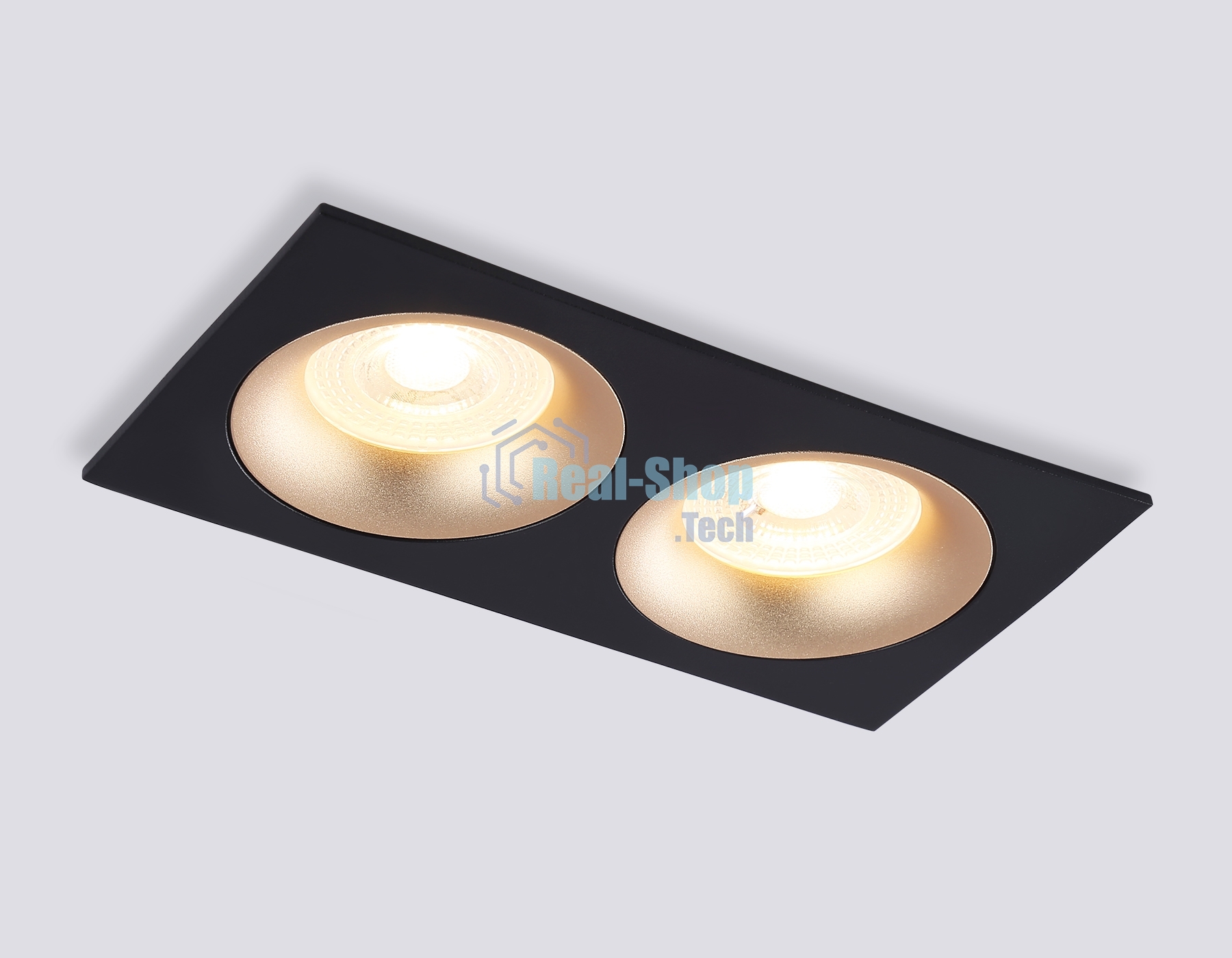 Светильник Ambrella light TN102735/2 BK/GD черный/золото GU5.3 175*92*23