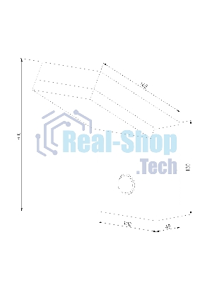 1541 TECHNO LED / Светильник садово-парковый со светодиодами с датчиком движения 3000K чёрный