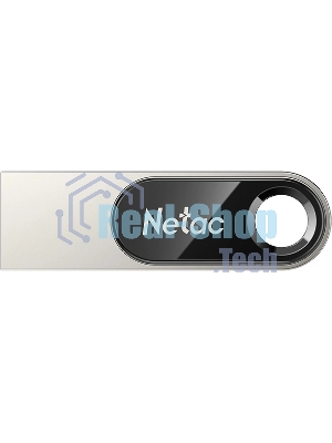 Флешка USB Netac U278 (NT03U278N-128G-32PN), 128Gb, USB 3.0, R/W 110/45, серебристый/черный