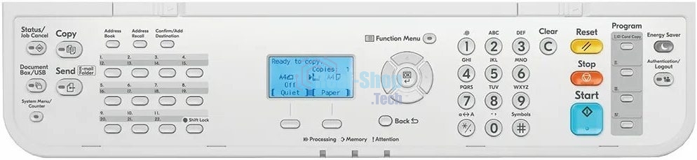 МФУ лазерное Kyocera Ecosys MA4500x (110C133NL0/110C133DZ0), A4, ч/б, печ. до 45 стр/мин., скан. до 60 стр/мин. (ч/б) 40 стр/мин (цвет.), 1200 x 1200 dpi (печать) 600 x 600 DPI (скан.), USB, RJ-45