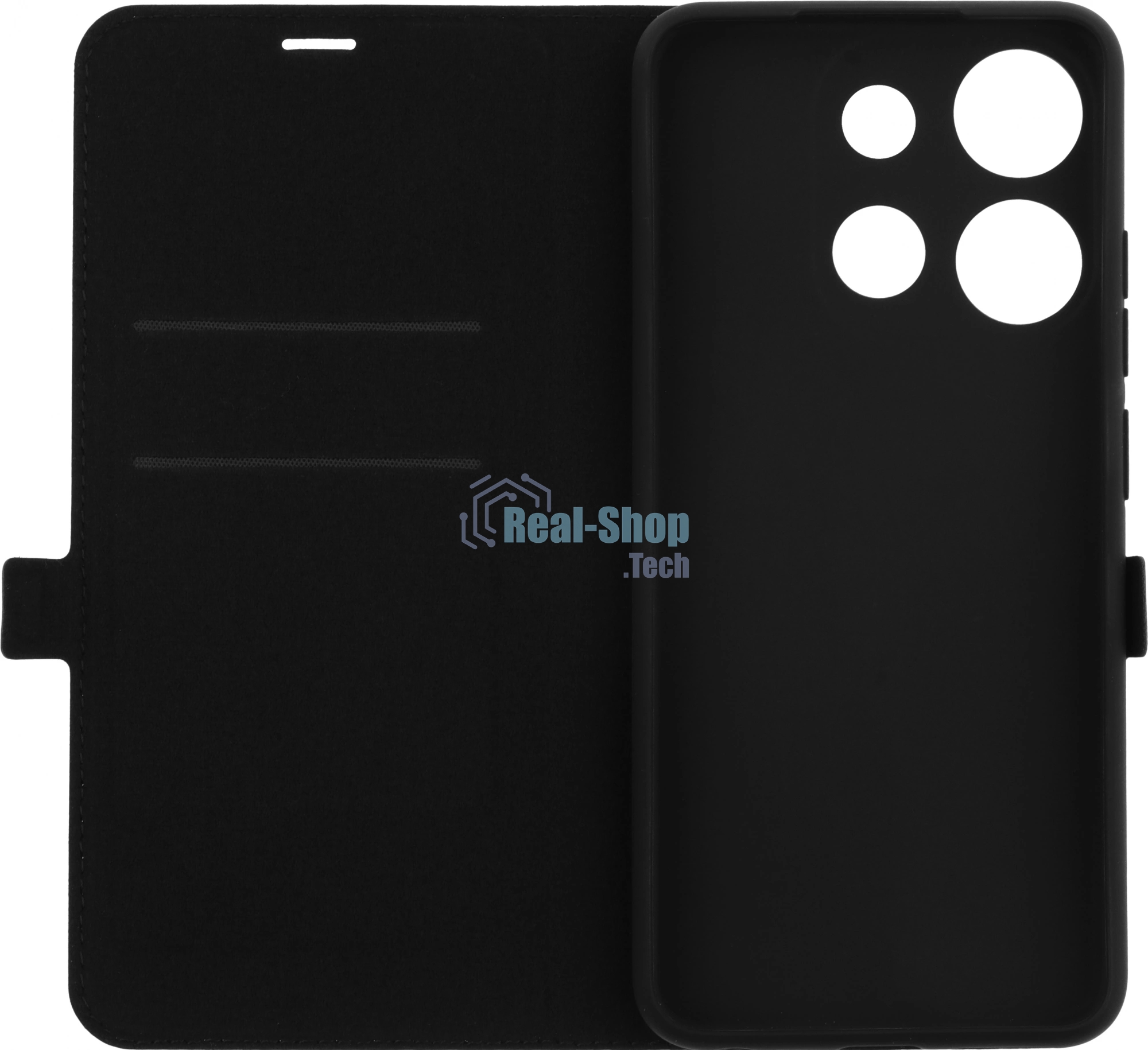 Чехол (флип-кейс) BoraSCO для Infinix Smart 7 71753 черный