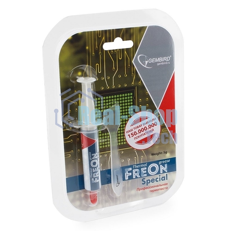 Термо паста Gembird FreOn Special GF-11-5 для радиаторов, 5гр, шприц