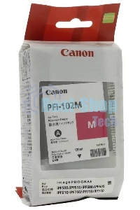Картридж струйный Canon PFI-102M (0897B001) пурпурный (130 мл.) для Canon imagePROGRAF iPF605, iPF610., iPF650, iPF655, iPF710, iPF755, LP17, iPF510
