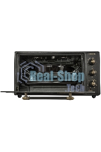 Мини-печь Maunfeld Мини-печь Maunfeld/ ширина 60 см, механическое управление, 45 л,конвекция, черный+стекло,фурнитура бронза