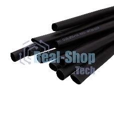 Трубка термоусадочная двустенная клеевая Rexant 9.5/4.75 (2:1) (уп.10шт) по 1м черный