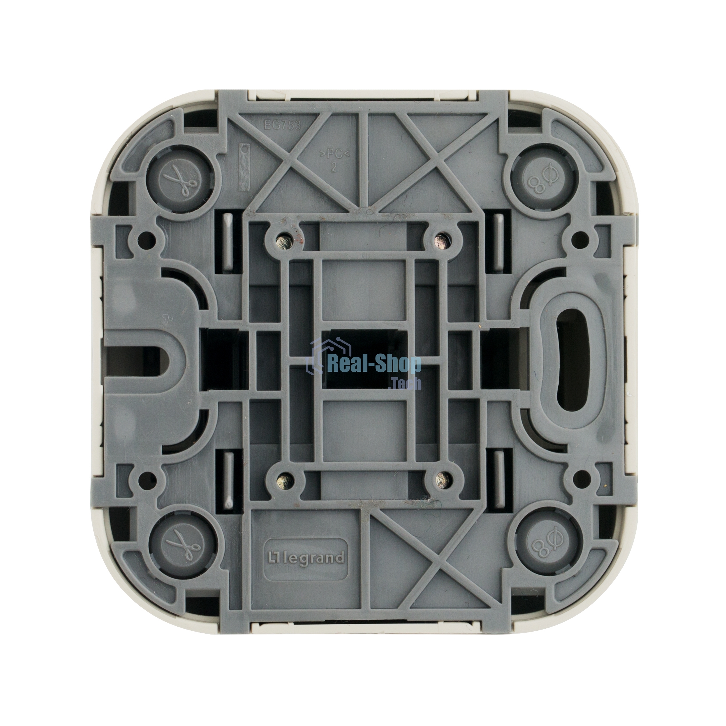 Выключатель Quteo 10A 2-клав., сл. кость Quteo Выключатель 10A 2-клав., сл. кость