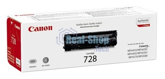 Картридж лазерный Canon 728 черный (2100 стр.) для Canon MF4410/4430/4450/4550/4570/4580
