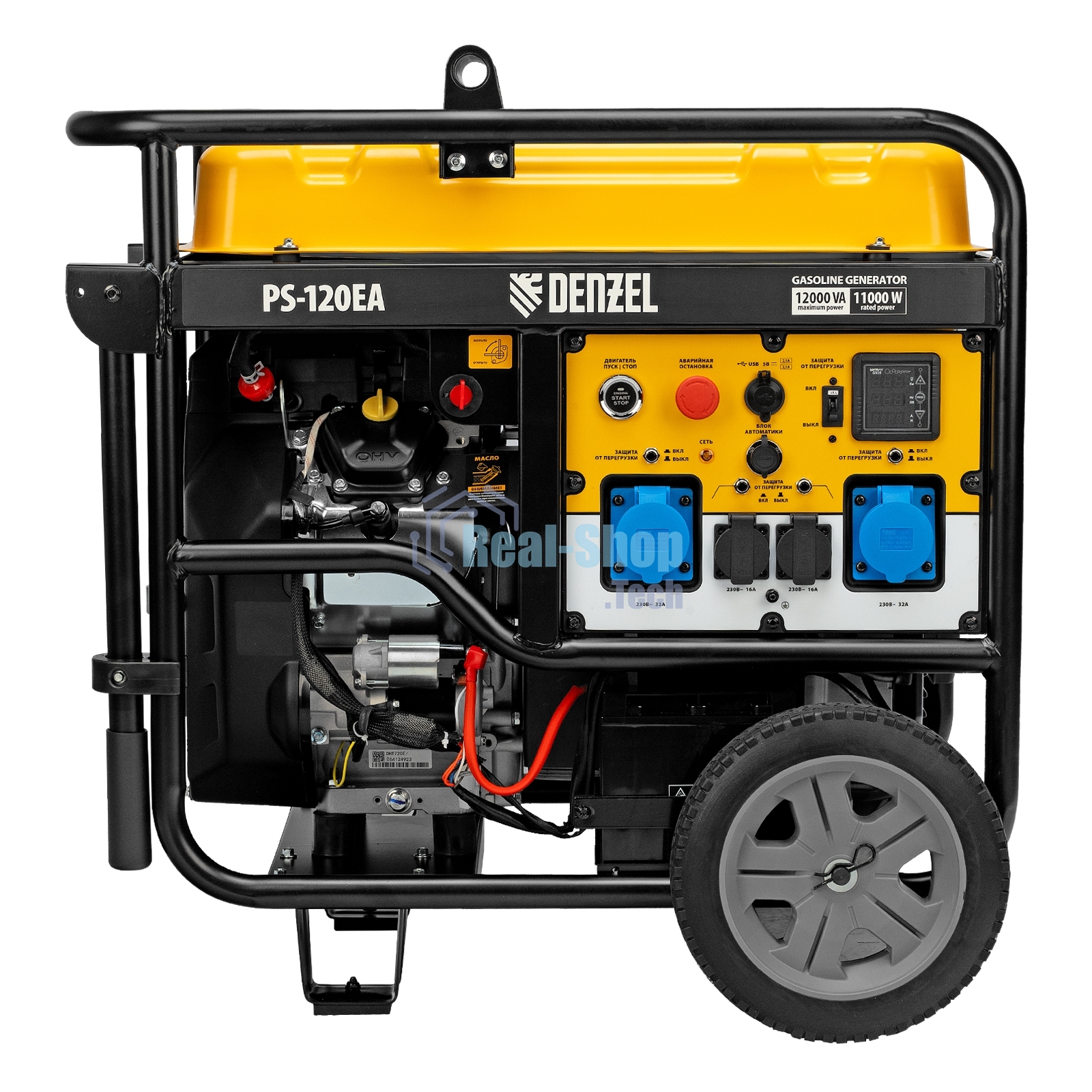 Электрогенератор бензиновый Denzel PS-120EA, 12 кВт, 110 дБ, 276 кг