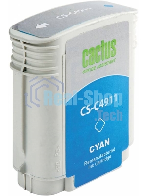 Картридж струйный Cactus CS-C4911 №82 голубой (72 мл) для HP Design Jet 500/800C