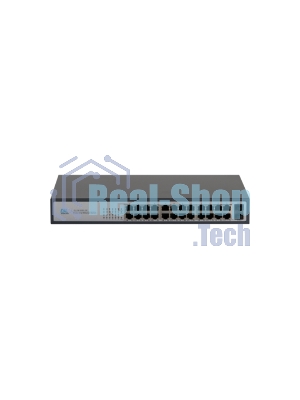 Коммутатор GIGALINK GL-SW-G205-24P, WEB Smart управляемый, 24 PoE (802.3af/at) портов 10/100/1000 Мбит/с 8 до 250 метров cat.6, 2*SFP 1000 Мбит/с, 400Вт APO&R