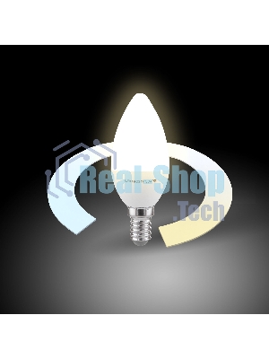 BLE1438/ Светодиодная лампа Свеча Smart LED C37 Е14 5W 3300К-6500К CCT+DIM
