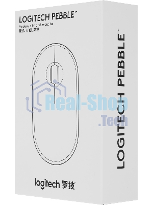 Мышь беспроводная Logitech Pebble M350 белый, 1000 dpi, радиоканал, Bluetooth, USB, кнопки - 3